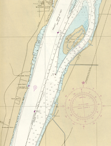 NOAA Chart of Fawn Island